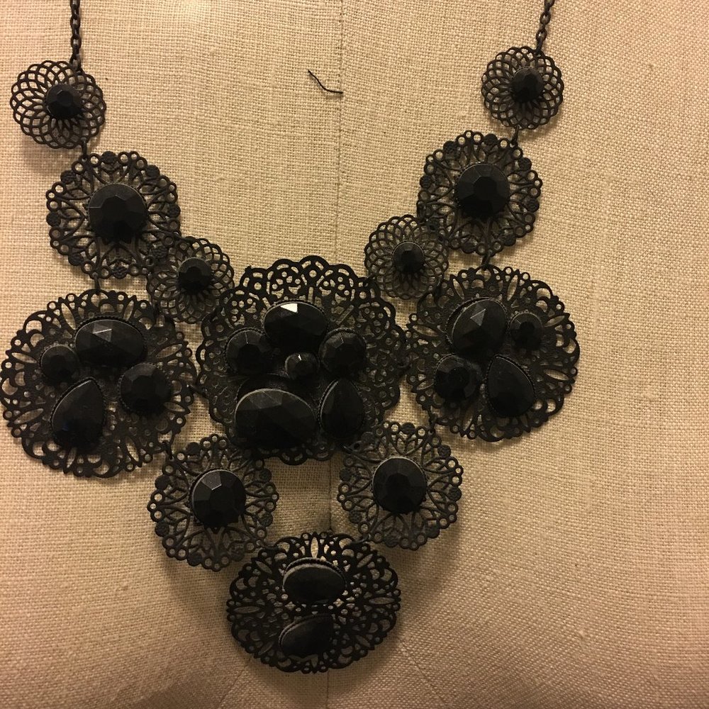 Black vintage necklace